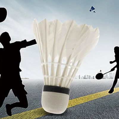new1/3/6/12pcsHigh Quality Ball Sports Tools Durable Foam Head Soft Texture Badminton Racket Badminton Goose Feather