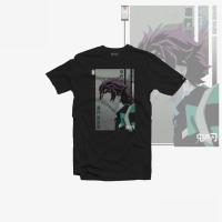 เสื้อยืดโอเวอร์ไซส์เสื้อยืดแขนสั้นเสื้ออนิเมะ - Demon Slayer - Tanjiro v3 Cotton Summer Refreshing Fabric พิมพ์เสื้อยืดประโยชน์สำหรับแฟน Ta S-5XL