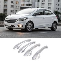 Car Side Door Handle Cover Onix Door Handle Cover Protector Trim Molding Accessories Silver for Chevrolet Onix 2020 2021 2022