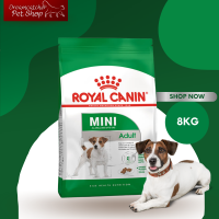 Royal canin mini adult สำหรับสุนัขโตพันธุ์เล็ก 1-6ปี 8kg (กิโลกรัม)