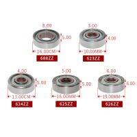 【CW】 10PCS/Lot Printer Parts Flange 623ZZ 624ZZ 625ZZ 626ZZ 688ZZ 608ZZ Deep Groove Flanged Pulley