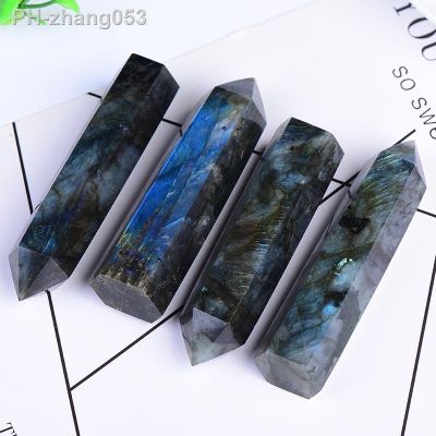 100 Natural Labrador Tower Reflective and colorful Healing Crystal Point Ornaments Room Decor Home Decoration Energy Ore Gift