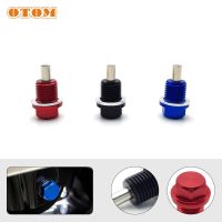 OTOM For YAMAHA XT350 XT600 M14x1.5 New Chrome Aluminum Magnetic Oil Drain Bolt Oil Sump Drain Plug Nut Motorcycle Essories