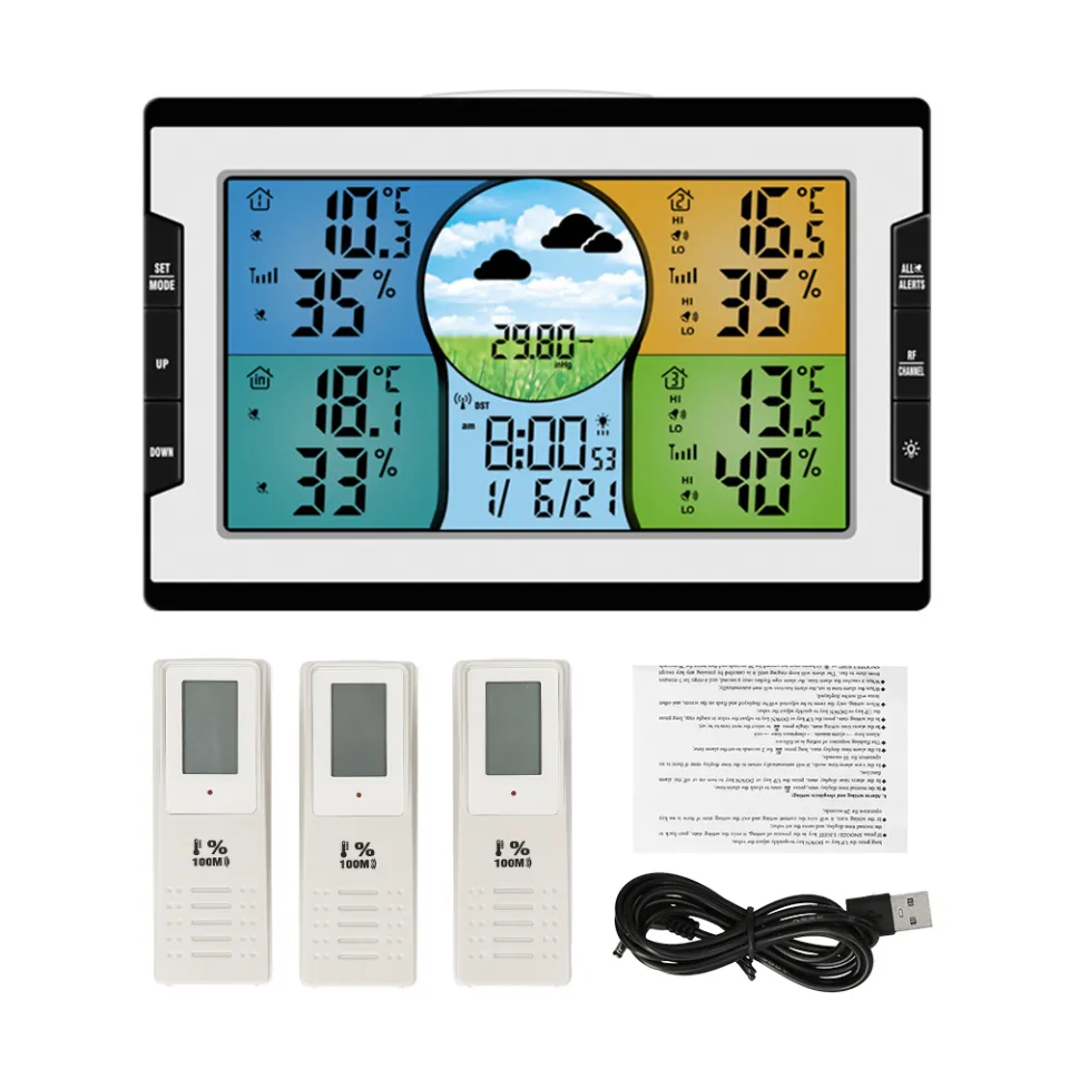 Colour Screen Weather Forecast Temperature Humidity Calendar Alarm