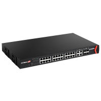 24Port Gigabit PoE+ Web Smart Switch with 4 Gigabit RJ45/SFP Combo Ports GS-5424PLC