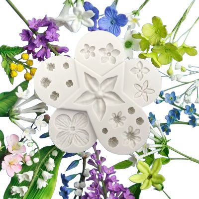 【☑Fast Delivery☑】 RTERT54634 แม่พิมพ์ซิลิโคนสำหรับอบดอกไม้3d ฟองดองแบบ Diy แม่พิมพ์เค้กสำหรับตกแต่งฟิลเลอร์ดอกไม้แบบทรงกลมแม่พิมพ์แม่พิมพ์ซิลิโคนช็อคโกแลต