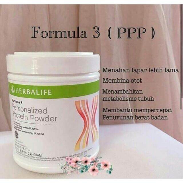Herbalife Personalized Protein Powder (PPP) Untuk Diet Formula F3 Agar