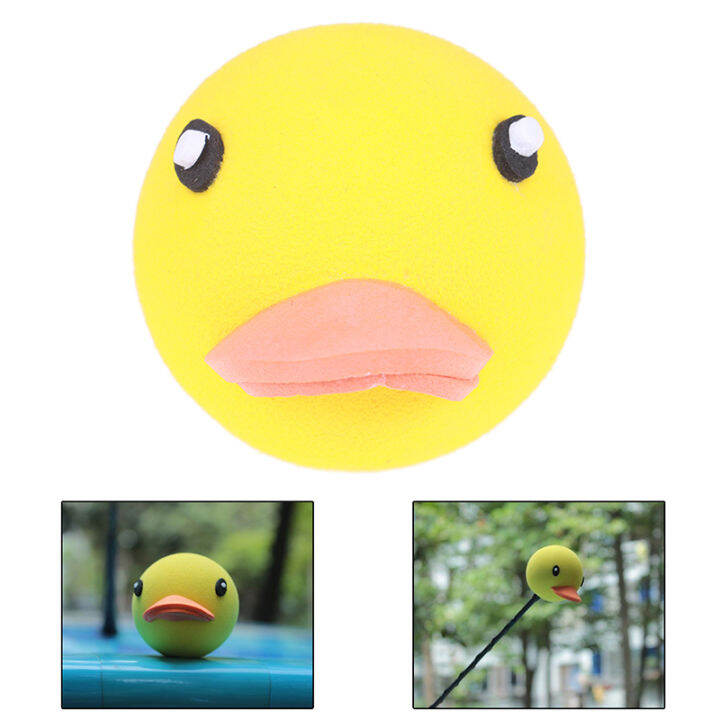 operacwwart1pc-yellow-duck-car-antenna-pen-topper-aerial-eva-ball-decor-as-ornament