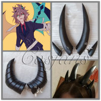 Aotu World Devil Ray Cosplay Horns Handmade Hairpiece Headwear Demon Monster Anmicius Horns Halloween Cosplay Props Accessories