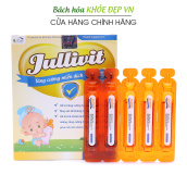Jullivit Miễn Dịch Tăng Sức Đề Kháng Cho Bé - Dạng siro 20 ống x 10ml bổ sung Kẽm, Lysin, Taurin và Vitamin tổng hợp