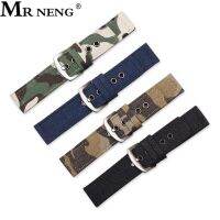 ▲№ MR NENG สายนาฬิกาไนล่อน Camouflage สายเข็มขัด 18 มม. 20 มม. สแตนเลสนาฬิกาอุปกรณ์เสริมสำหรับผู้ชายผู้หญิงสายนาฬิกา 22 มม. 24 มม.