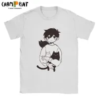 Omori Cat Mewo Shirt | Cotton Neck T-shirts | Omori Mens Shirt | Cotton Shirt | Omori Sunny - T-shirts - Aliexpress