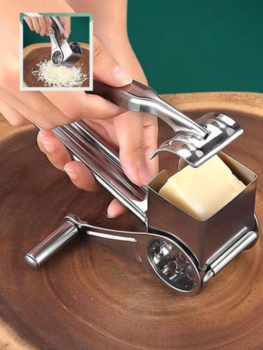 Stainless Steel Rotary Cheese Grater Multi-function Butter Cutter Chocolate Grater  Cheese Slicer Kitchen Accessories