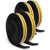 เทป Weather Strip,ประตู Windows Draught Excluder Self-Adhesive Rubber Foam Soundproofing Draft Stopper [4 Pack]