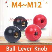 2Pcs สีแดงสีดำทองแดง Corebakelite Coreiron Core Ball Lever Knob เครื่องมือเปลี่ยนรอบ Handle M4 M5 M6 M8 M10