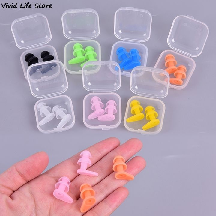 2pcs-soft-anti-noise-ear-plug-silicone-swim-earplugs-adult-children-swimmers-diving