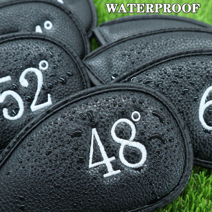 waterproof-protector-set-golf-iron-cover-leather-irons-club-head-covers-headovers-black-blue-putter-accessories-drop-shipping