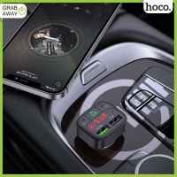 NJ จัดส่งฟรี Hoco E59 Transmitter ตัวแปลง ทำให้มือถือเชื่อมต่อกับรถได้ หัวชาร์จในรถ in car wireless FM ชาร์จเร็ว QC3.0 ของแท้ อุปกรณ์เสริมรถยนต์