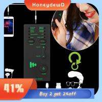 HONEYDEWD มีชีวิต Onomatophone ออกอากาศ มัลติฟังก์ชั่น 7 อะแดปเตอร์ไมโครโฟนเสียง การ์ดเสียง ไมค์ปลอมตัว อุปกรณ์เปลี่ยนเสียง