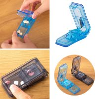 1Pc Pill Cutter Medicine Box Pill Cutting Splitter Drugs Tablet Cutter Divider Portable Storage Case Pill Box Pill Case Splitter Medicine  First Aid S