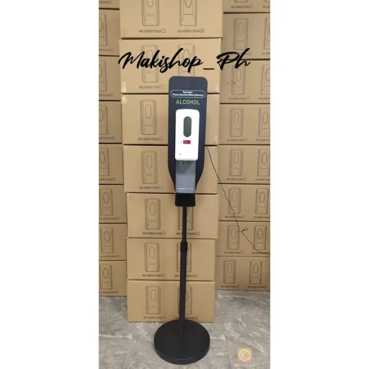 F1 Heavy duty alcohol dispenser with built in thermal scanner (100