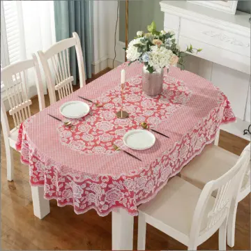 Dining table cover online 6 seater oval shape