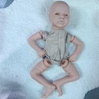 hot！【DT】▥  NPK 17inch reborn doll kit premie baby size TWIN B Awake lifelike real soft touch fresh unfinished parts