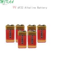 ncsr09 4/6PCS 9V 6F22 Alkaline Battery Laminated Carbon Batteries for Alarm Wireless Microphone Mercury Free Long working life