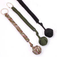 Monkey Fist Steel Ball For Girl Personal Safety Protect Outdoor Security Stick Survival Keychain Broken Windows