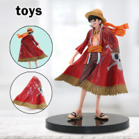 Luffy Cartoon Characters Model Action Figure Collectible Toy Home DecorationAction FigureCollection, Home, GiftingLuffy, Red CloakDurable, Sturdy, Exquisite