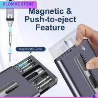 KLOMKZ เงียบไร้เสียง ชุดไขควงไฟฟ้า 17/50-ใน-1 บิตแม่เหล็ก48ชิ้น ไขควงไร้สายไร้สาย ทนทานต่อการใช้งาน Type-C ชาร์จเร็ว ชุดเครื่องมือไฟฟ้า