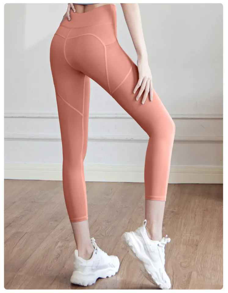 XL Nylon Pocket Women Yoga Pants Leggings Fitness High Waist Long Pants Gym  Hip Push UP Tights Women Gym Workout Sports Leggings