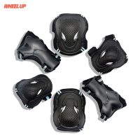 MAXXILITE【Ready Stock】 6Pcs/Set Kids Knee Pads Set Sports Cycling Roller Skating Pads Safety Wrist Elbow Knee Protector for Rollerblading Cycling Skat