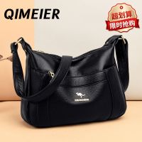 【hot seller】 leather 2022 new hot style fashion middle-aged bag all-match large-capacity ladies soft shoulder