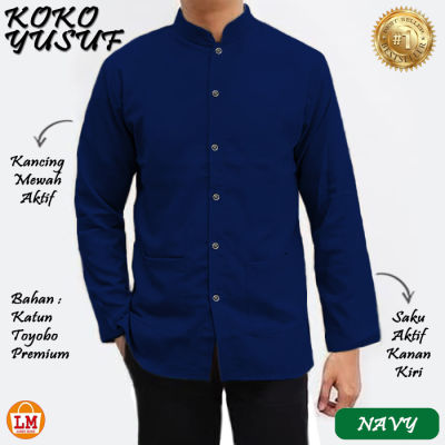 เสื้อผ้ามุสลิมสำหรับผู้ชาย Koko Yusuf ผ้าฝ้ายแขนยาว LMS 25749-25755ขายดีที่สุดใหม่ล่าสุดราคาถูกที่สุด