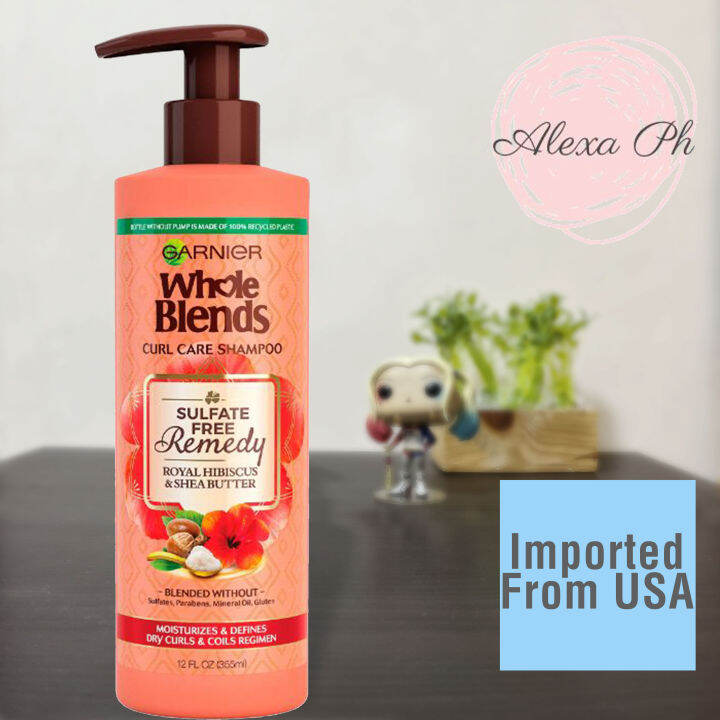 Garnier Whole Blends, Curl Care Shampoo, Royal Hibiscus & Shea Butter