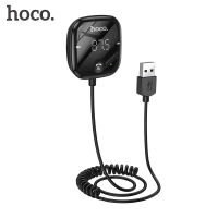 HOCO Bluetooth 5.0เครื่องเล่น Mp3ในรถยนต์เครื่องรับส่งสัญญาณ FM การ์ด TF การเล่นแบบไม่สูญเสียอุปกรณ์อิเล็กทรอนิกส์ Bluetooth Car Kit