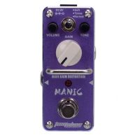 New AROMA AMC-3 MANIC High Gain Distortion Mini Analogue Effect True Bypass+Free Connector