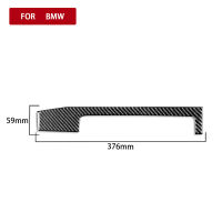 แผงควบคุมกลางแถบตกแต่งจริงสติกเกอร์คาร์บอนไฟเบอร์ปกคลุมสำหรับ BMW E46 1998-2005รถอุปกรณ์ตกแต่งภายใน