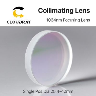 Cloudray 1Pcs Focusing &amp; Collimating Lens Dia. 20 - Dia.50 OEM Quartz Fused Silica Fiber Laser 1064nm Raytools