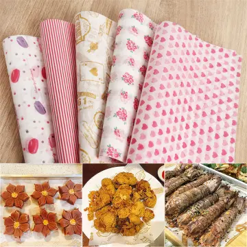 Food Grade Grease Wax Paper Food Wrappers Wrapping Paper for Bread Sandwich  Burger Fries Cookie Oil Paper Baking Gadgets 