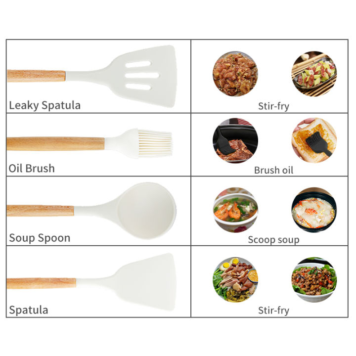prenta-inssa-ครื่องครัว-ซิลิโคน-ด้ามไม้บีช-พิเศษสำหรับทำอาหาร-ตะหลิวโปร่ง-แปรงทาน้ำมัน-ที่ผสมอาหาร-ช้อน-ตะหลิว