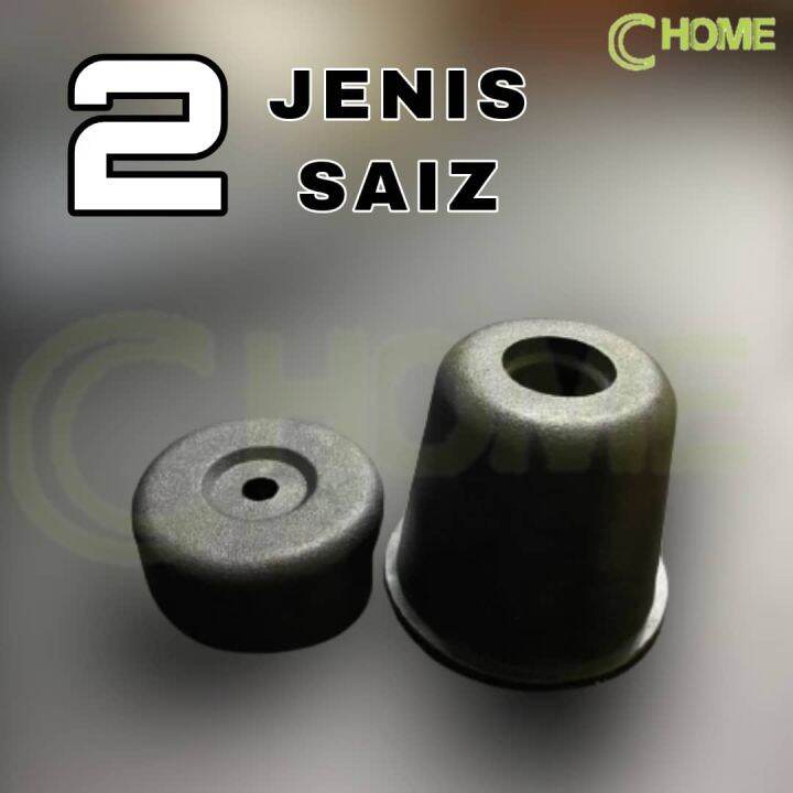 C Home：1”/2” Kaki Sofa Plastic Leg Black for Sofa Furniture Kaki