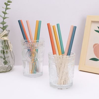 ✱ 6pcs Reusable Wheat Straws Removable DIY Two Section Straws Coffee Drinks Travel Portable Straight Straws Bar Party Accessory