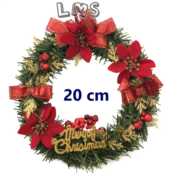 BAYAR DITEMPAT] Dekorasi Natal Gereja Murah Wreath Ring Hias Natal (20 cm) 3485 | Sedia juga hiasan natal dekorasi rumah, hiasan natal dekorasi pintu | Lazada Indonesia