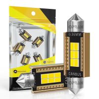 C5W LED C An BUS พู่ห้อย31มิลลิเมตร36มิลลิเมตร39มิลลิเมตร42มิลลิเมตรสำหรับรถยนต์หลอดไฟ3020EMC ภายในอ่านโดมแสงโคมไฟป้ายทะเบียนสีขาวไม่มีข้อผิดพลาด