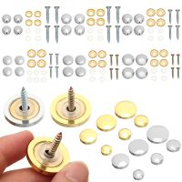 4pcs/set Glass Fasteners Mirror Fixing Nails Stainless Steel Decoration Screw Covers Furniture Hardware Billboard Decor Fasteners