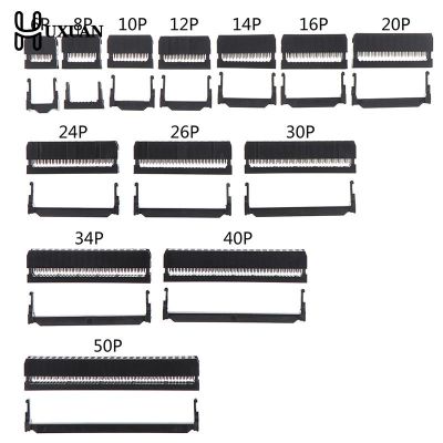 10 conjuntos de 6/8/10/12/14 50 pinos de tomada idc passo de linha dupla 2.54mm idc conector 6 50 pinos