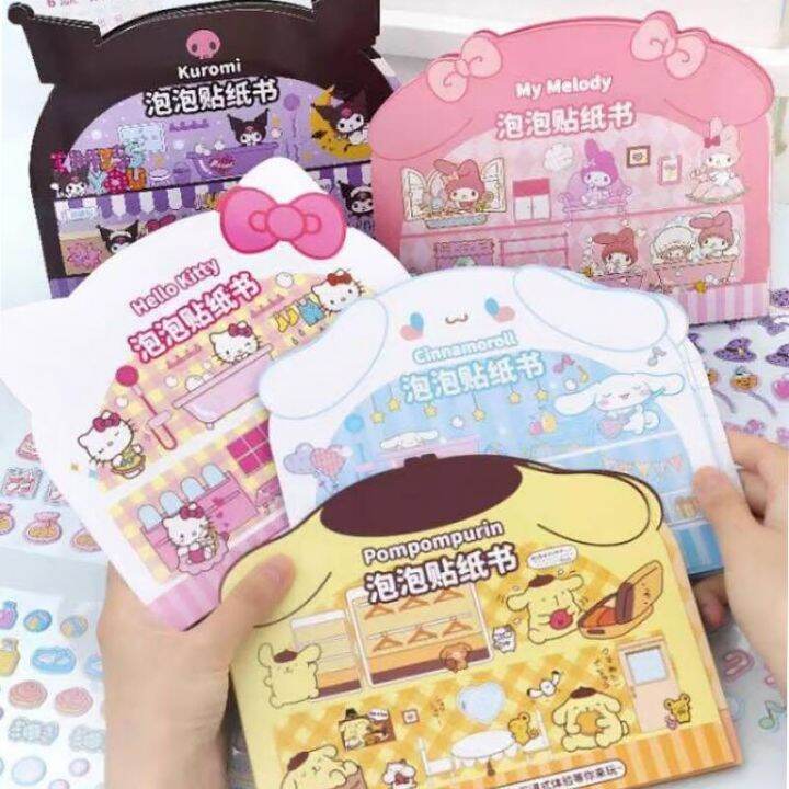 5Pcs Kawali Sanrio Kuromi My Melody Cinnamoroll Pompompurin Sticker ...