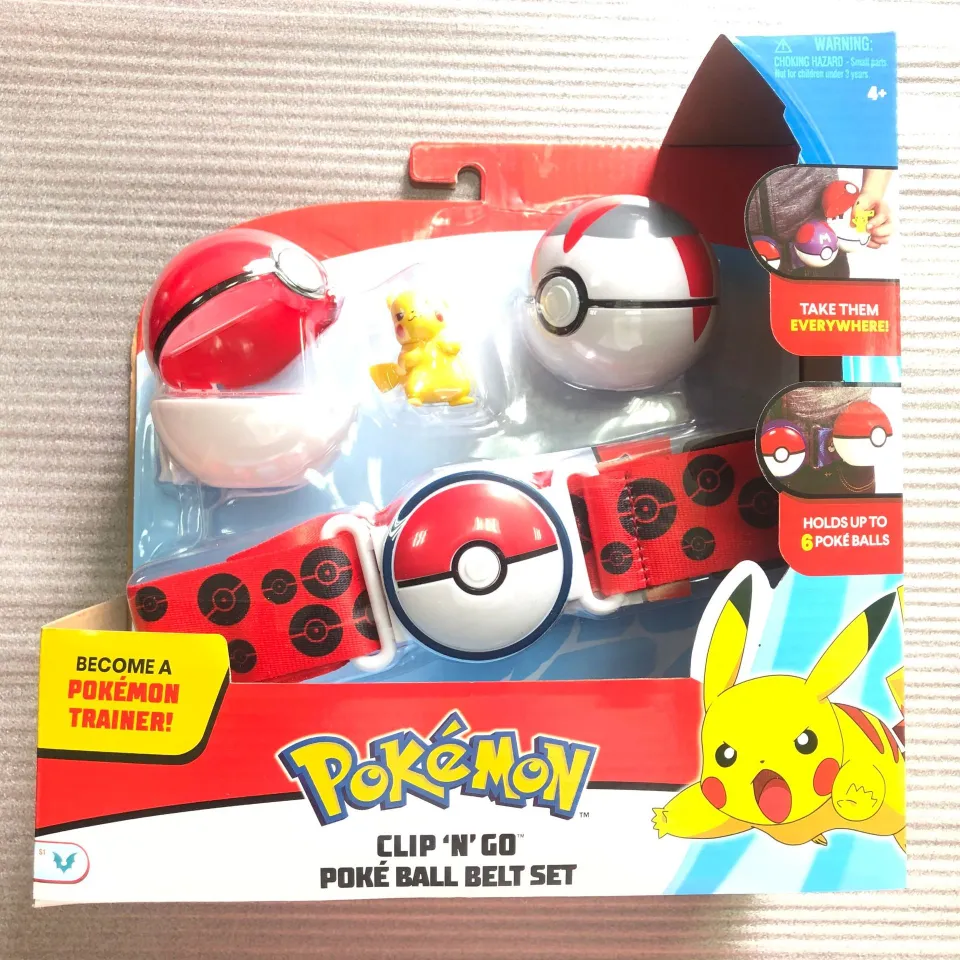 6 Styles TOMY Pokemon Elf Ball Belt Pikachu Pokeball Pocket Monster Variant  Modeltoy Set Action Figure Model Kids Toy Gift